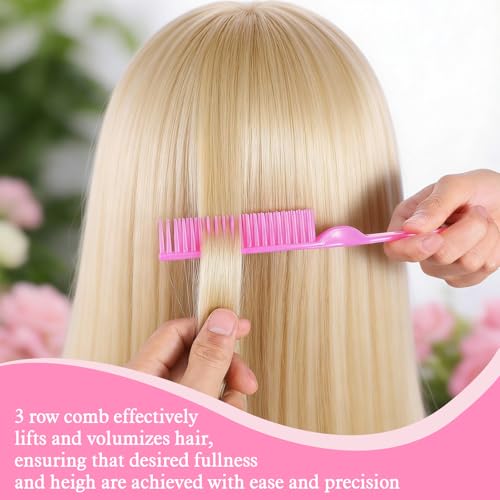 Set de 4 peines para cabello rizado y desenredar JJUNW miniatura 4