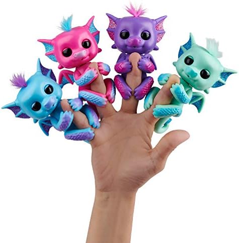 WowWee 3584 Fingerlings Baby Dragon Kaylin, fioletowy