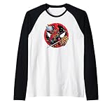 marvel deadpool 30th birthday party infinity gauntlet funny maglia con maniche raglan