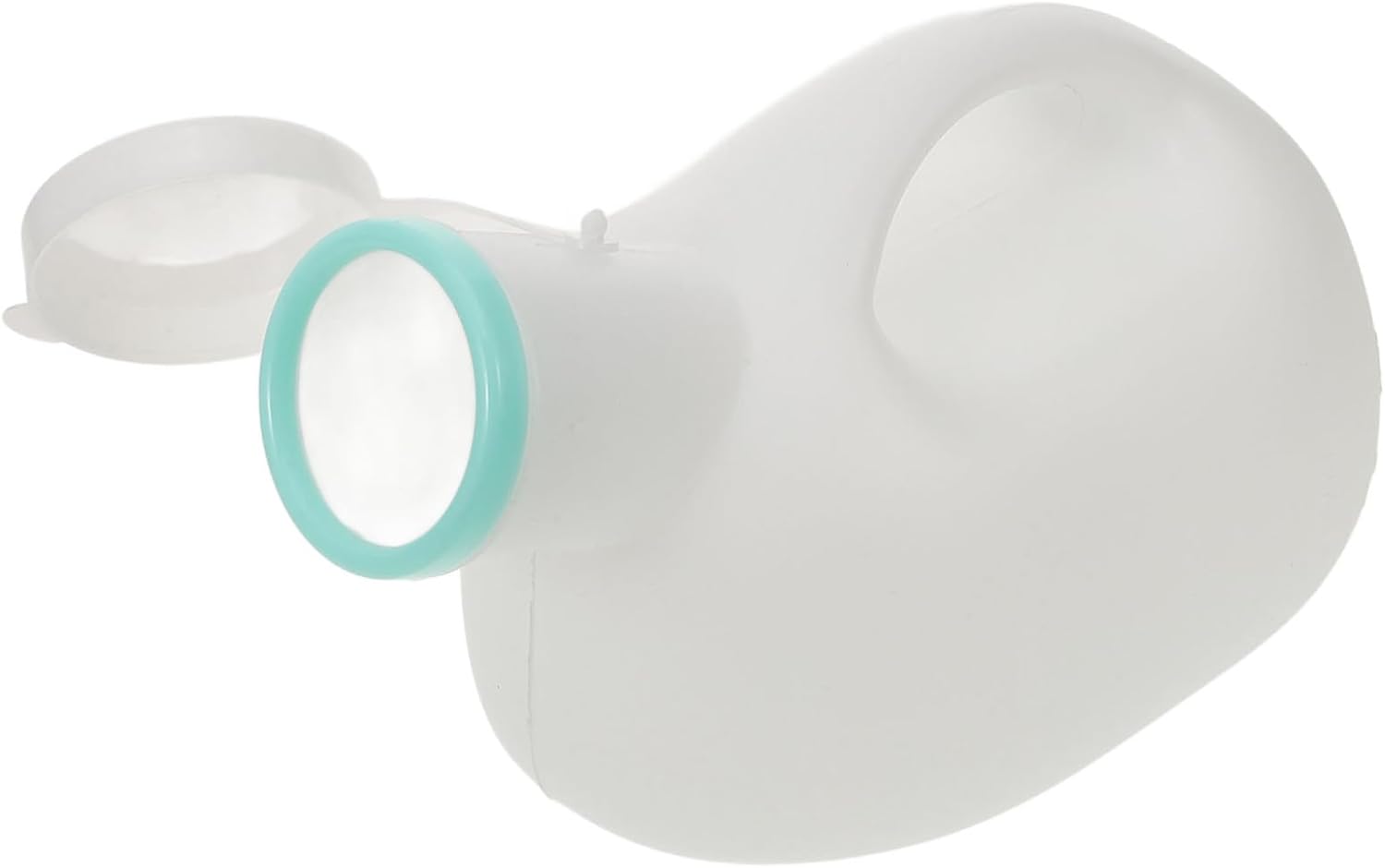 Orinal masculino de plástico blanco, capacidad 2000 ml, para uso en casa, hospital, viajes o acampada miniatura 1