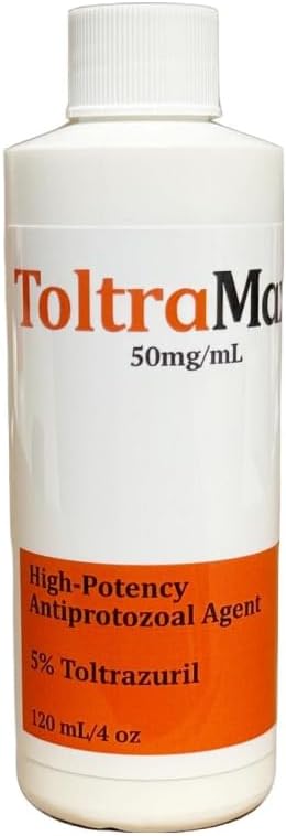 Toltrazuril, Apple Flavored 5.0% for Horses, Dogs, Cats, 120mL/4 Ounce, for Non-Food Chain Animals