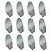 [12 Pack] Nicedec Stainless Steel Hook 1.1lb / 0.5kg Bearing Capacity Metal Hooks Pack, Premium Adhesive Metal Hook, Easy to Install and Remove