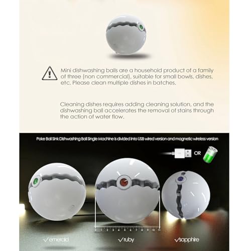Máquina de Lavar Louça, Pia 1200mAh, Máquina de Lavar Louça para Casa (Verde)