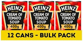 Heinz Classic Soup: Cream of Tomato Soup, 400 g (Pack of 12) - vegetarian soup with plant power