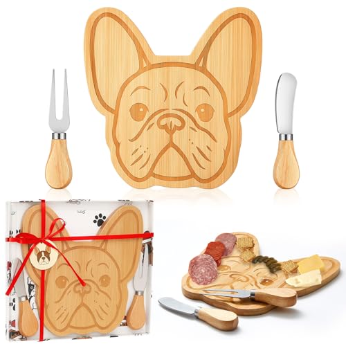 Ziliny French Bulldog Charcuterie Board Gift Set