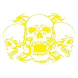 Supvox Auto-totenkopf-aufkleber Halloween-skelett-design Label Dekorative-klebeband Wetterfest Selbstklebend Rückstandsfrei Entfernbar Lackschutz