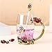 YUEMING vidrio Taza con asa Pared de Vidrio de Borosilicato Imagen de YUEMING vidrio Taza con asa Pared de Vidrio de Borosilicato