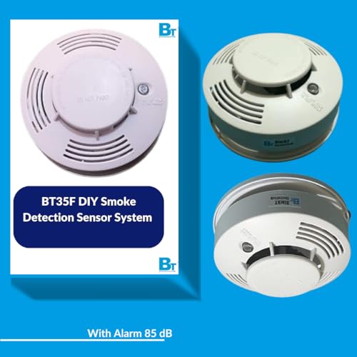 Image of Blackt Electrotech(BT35F): Updated Smoke Detection Sensor Alarm DIY 2 PC Pack