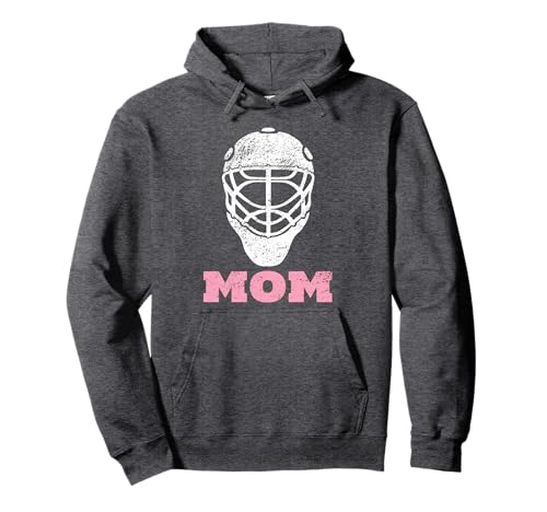 Hockey Mom Vintage Goalie Mask Hoodie Gift for Women Pullover Hoodie