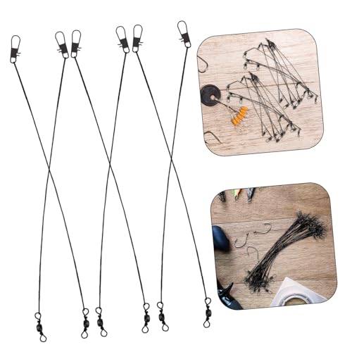 50pcs Fishing Line Fluorocarbon Bite Leaders Steel Wire String miniatura 7
