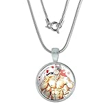 GRAPHICS & MORE Mortal Kombat Klassic Goro Character 0.75' Pendant with Sterling Silver Plated Chain