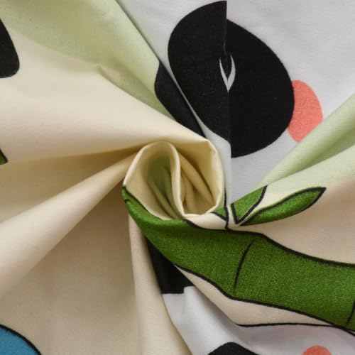 Image of NEW LEAF Cotton Flat Double Bedsheets with 2 Pillow Covers | Double Bed Breathable | Wrinklefree | Ultrasoft |Summer Bedsheet 200 to 220 tc Floral | 90 x 90 inches, Floral Cream
