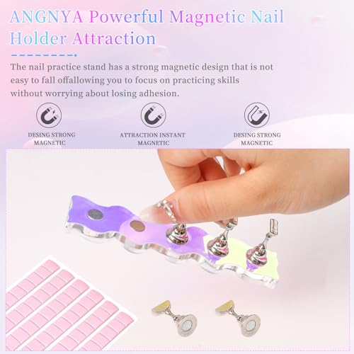 Support à ongles Aurora présentoir nail art et mastic adhésif capsules - 8