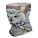 Winter White Owl Neck Gaiter Warmer Face Cover Scarf Fashion Windproof Face Cover Winter Balaclava Sun Cooling Scarf Gator Cover Reusable Bandana Scarf for Men Women