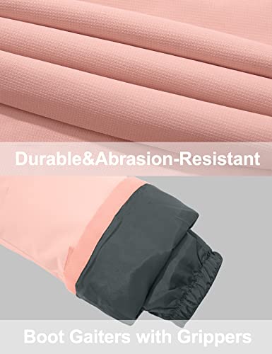 Gemyse Kids Snow Ski Pants Insulated Waterproof Skiing Pants Boys Girls' Windproof Warm Snowboarding Pants (Coral Powder,6/7) #TOP6