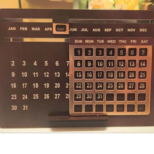 MILLOR Perpetual Wooden Desk Calendar - Image 8