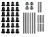SuperATV Heavy Duty HDPE A Arm Bushing Kit for Polaris RZR 800 / RZR S 800 (2008-2014) - Complete Kit With Enough Bushings For the Front and Rear