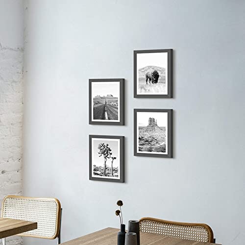 Bedroom Southwest Framed Wall Art: Living Room Bathroom Black White Western National Park Nature Landscape Painting Desert Joshua Tree Wildness Bison Scenery Picture Mountain Highway Print Artwork #TOP4