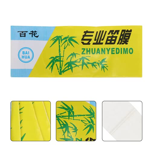 Happyyami 10 pacotes de flauta chinesa Dizi Dimo Flute Dizi Membrana de Sopro de Madeira Acessórios