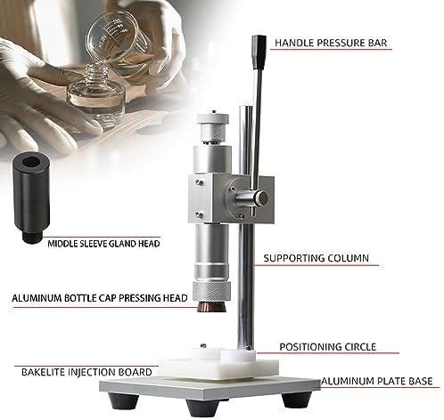Handheld Perfume Capping Machine - Adjustable 16cm Essential Oil Pump Tool, Portable & Easy to Use for Bottles - Ideal for DIY Fragrance & Aromatherapy