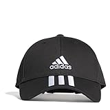 adidas, 3-Stripes Twill, Baseballkappe, Schwarz-Weiss, OSFM, Unisex-Adult