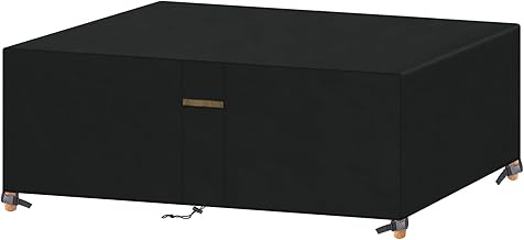 VANSHEIM Housse de Jardin Exterieur Salon de Jardin Housse D'hivernage Salon de Jardin Housse Imperméable Table de Jardin Housse de Protection pour Table et Chaise de Jardin 220x120x71cm