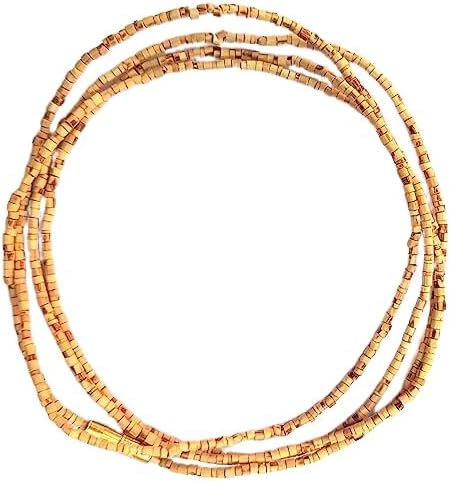 Tulsi Kanthi Mala for Neck/Wood Tulsi Mala/Original Kanthi Mala in Single Round