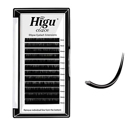 Ellipse Eyelash Extensions 0.15-D Curl Mix Flat Light Lashes Matte Individual Eyelashes Salon Use 0.15/0.20mm C/CC/D/DD Curl Single 8-16mm Mix 8-15mm（0.15 D Mix 8-15mm）