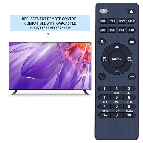 Télécommande système stéréo Oakcastle sans code ni réglage complexe