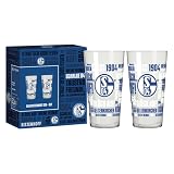 RITZENHOFF 9055001 Allroundglas 420 ml - 2er Set - Serie FC Schalke 04-2 Stück mit Vereinsdekor - Made in Germany