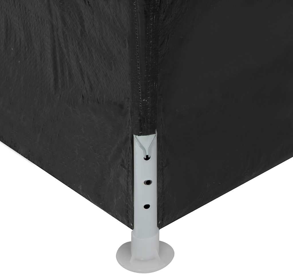 vidaXL Outdoor Canopy Party Tent 118.1" x 236.2", UV & Water-Resistant PE, Rust-Resistant Steel Frame, Windows & Zippered Door, Perfect Tent for Garden Parties & Backyard Events, Anthracite