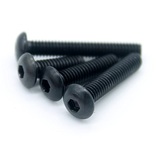 M3 Carbon Steel Button Head Socket Cap Screw Qty 120-Piece Assortment Set With Allen Wrench #TOP4