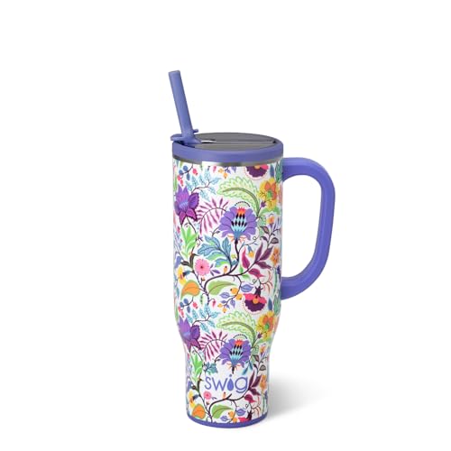 Swig Life 30oz Insulated Mega Mug with Handle & Straw, Mystique