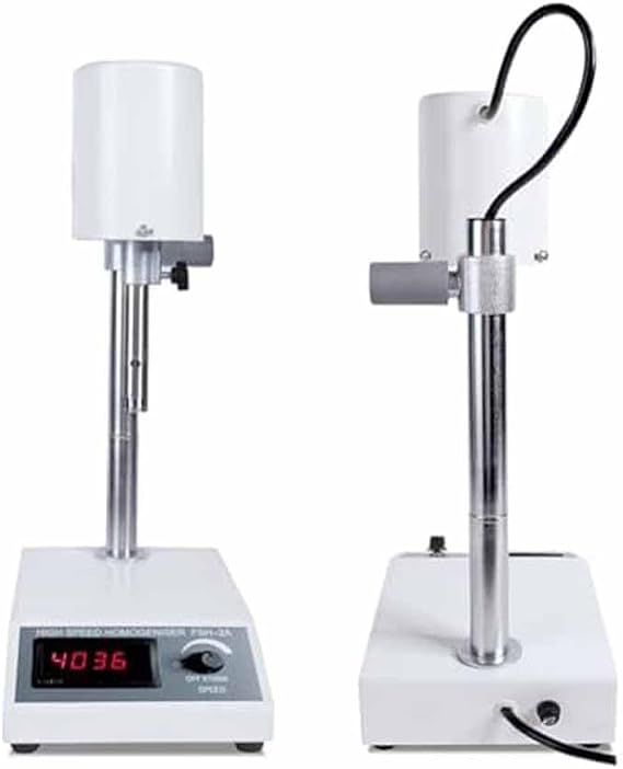 High Speed Homogenizer - Lab Dispersion Mixer, 8000~22000RPM, Digital Display, Adjustable Speed for Liquid Lotion & Cream