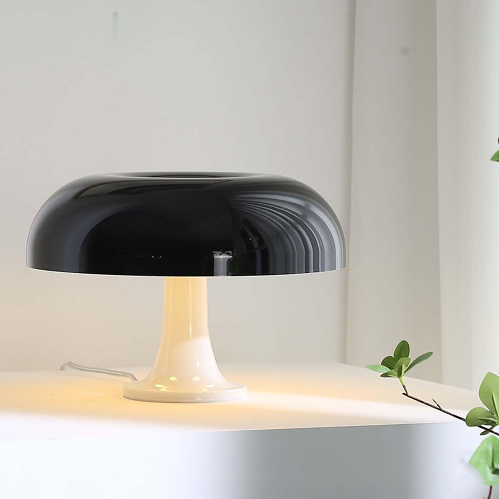 AoLa Pilz Tischlampe LED Mushroom Lampe Tischleuchte mit Kabel 3000K/4000K/6000K Pilz Lampe Nachttischlampe Moderne Acryl Lampeschirm Deko Nachtlicht für Wohnzimmer Schlafzimmer,Weiß