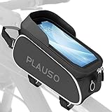 EINFACHE VERWENDUNG - Solang das Handy unter 6,7 Zoll ist, kannst Du die Rahmentasche sekundenschnell am Fahrrad befestigen und das Handy bei der Fahrt leicht benutzen.