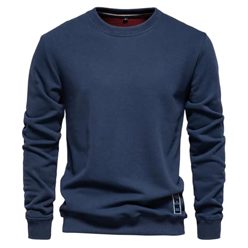 V Neck Long Sleeve Cotton Pullover Sweater Mens Fashion Loose Fit Knitting Casual Comfortable Streetwear2
