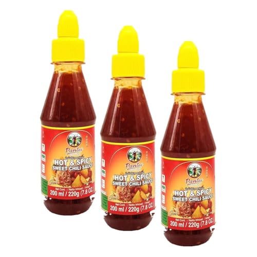 Image of Pantai Norasingh Hot & Spicy Sweet Chili Sauce, 200 ml (Pack of 3)