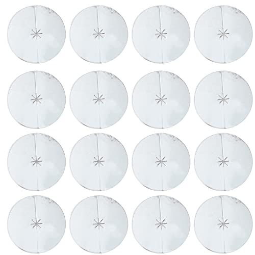 Discos protectores de velas de oído Alipis de 100 piezas plateados para limpieza y cuidado