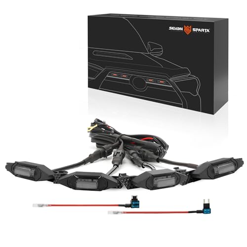 SEVEN SPARTA 4 PCS Grill Led Lights Compatible with Toyota