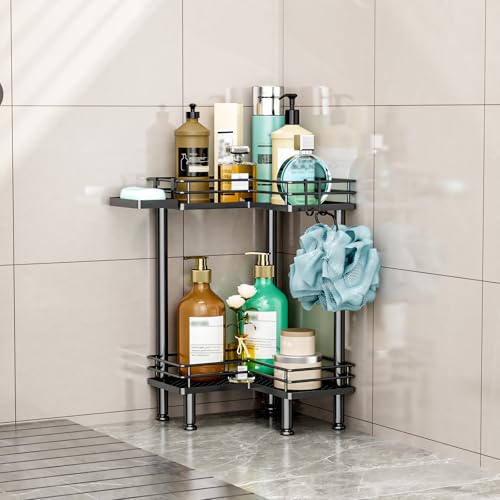 HapiRm Corner Shower Caddy Standing 2 Tier