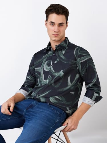 Image of Spykar Men's Regular Fit Shirt