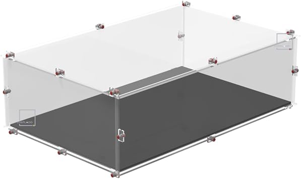 Display Case for LEGO 42207 Ferrari SF-24 F1TM Car Black base
