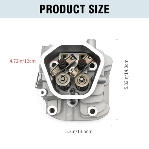 Newnessai Assembled Cylinder Head Kit Replacement for Honda GX240 8HP GX270 9HP Engine, Cylinder Head Assembly with Valve Spring Spark Plug Insulator Head Gasket Carburetor Gasket by Newnessai - Image 2