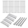 Adviace Replacement Parts for Broil King 9221-64, Baron 440, Baron 420, Baron 320 & 490, 9221-54, 9221-67, 9211-54, Replacement for Broil King 9221-64 Grill Grates & Heat Plates & Burners