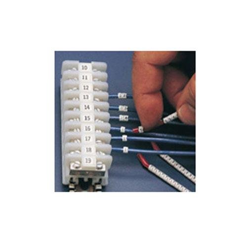 Brady SCN45-4 Black on White, Wire Marker Clip Sleeves (50 Clips)