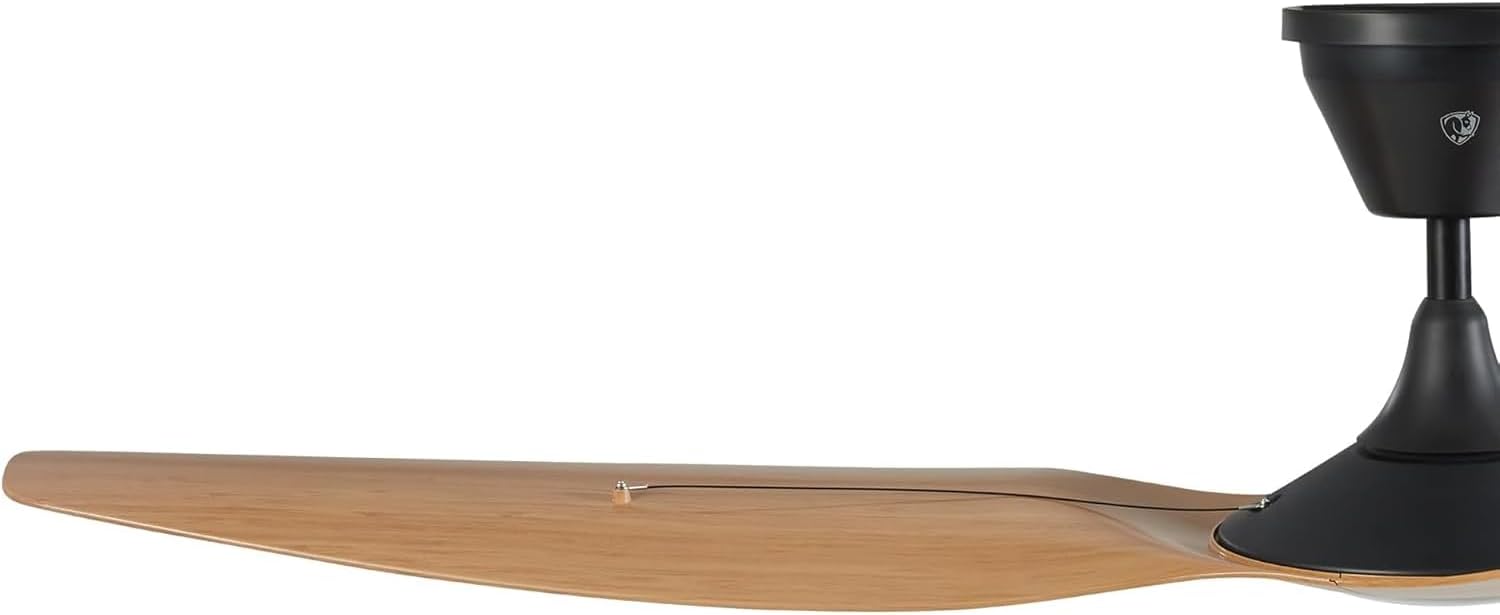 Big Ass Fans - Haiku Coastal - Marine/Coastal Grade Smart Outdoor Ceiling Fan with Remote Control, 2700K No LED, Universal Mount with 10" Extension Tube