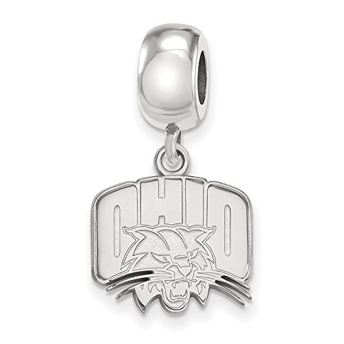 Ohio Small (1/2 Inch) Bead Charm Dangle (Sterling Sliver)