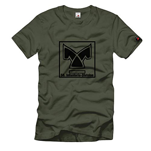 T-shirt Heer 58. Inf Div Infanterie Lüneburg Vert 3XL Vetement Militaire #745