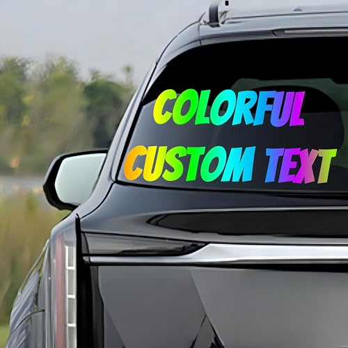 Calcomanías de vinilo personalizadas para autos, barcos, camiones, ventanas y más, 20 fuentes y 20 colores, duraderas, impermeables y fáciles de aplicar, nombres personalizados, números y diseños
